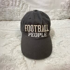 PAVILION Football People Ball Cap Hat Men's Gray SzOS Tailgate Collegiate Sporty
